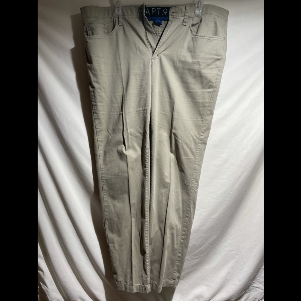 Apt. 9 Premium Light Grey Pants 34x32